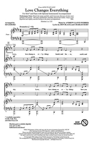 AM83312 - Love Changes Everything (SSA) Default title