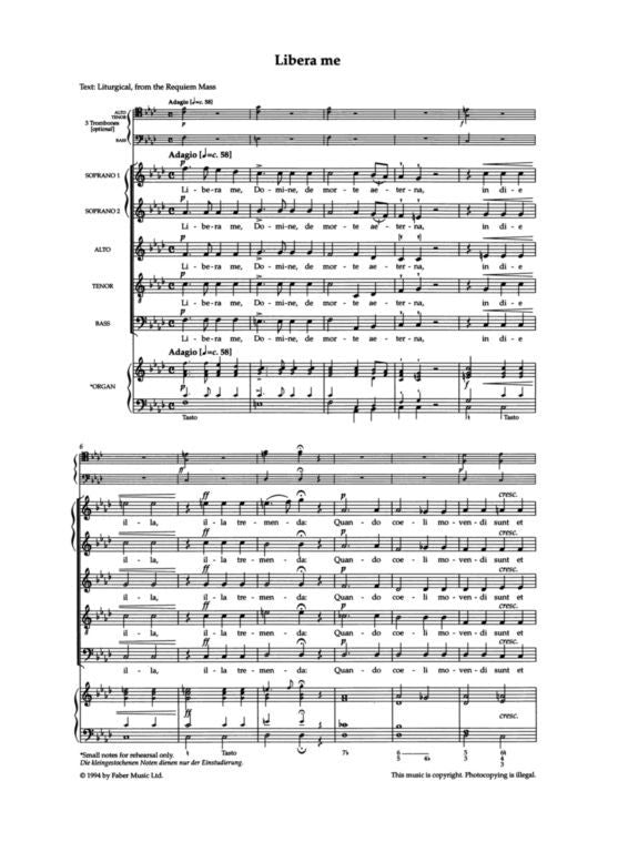 F514731 - Bruckner Six Sacred Choruses SATB and organ or piano Default title