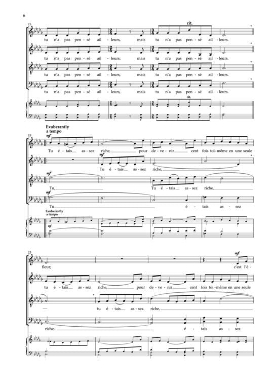 F521290 - Lauridsen Les chansons des roses - SATB & Piano Default title