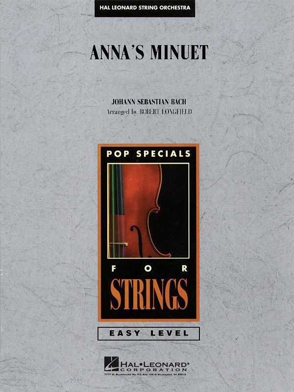 HL04490480 - Anna's Minuet: Easy Music For Strings Default title