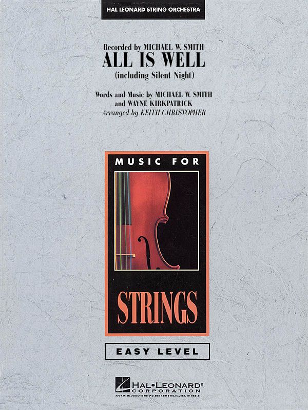 HL04490801 - All Is Well (includes Silent Night): Easy Music For Strings Default title