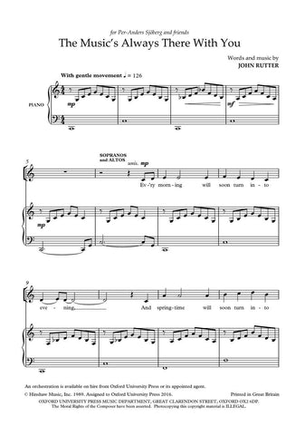 OUP-3416314 - Rutter The Music's Always There With You: Vocal score Default title