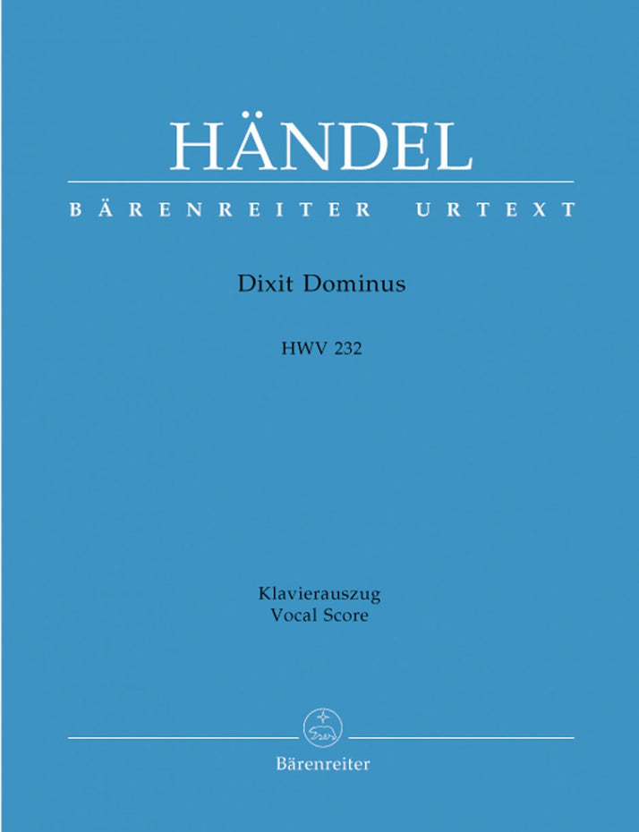 BA10704-90 - Handel Dixit Dominus HWV 232 - Vocal Score Default title