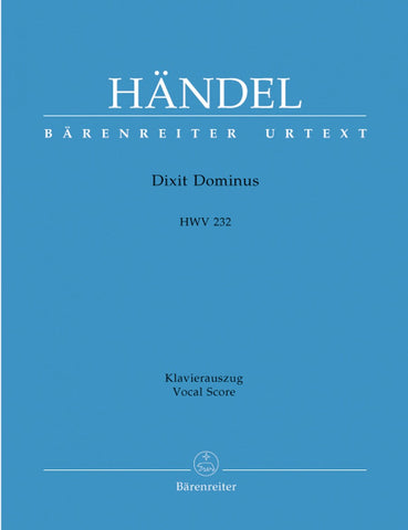 BA10704-90 - Handel Dixit Dominus HWV 232 - Vocal Score Default title