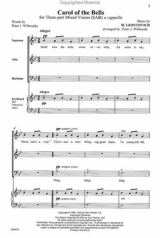 CM4747 - Leontovich Carol of the Bells SAB a cappella Default title