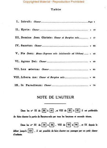 DF01337300 - Durufle Requiem opus 9 - vocal score Default title