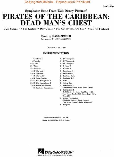 HL04002469 - Symphonic Suite from Pirates of the Caribbean: Dead Man's Chest Default title