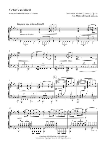 HL00373822 - Brahms Schicksalslied Op 54: Vocal Score Default title