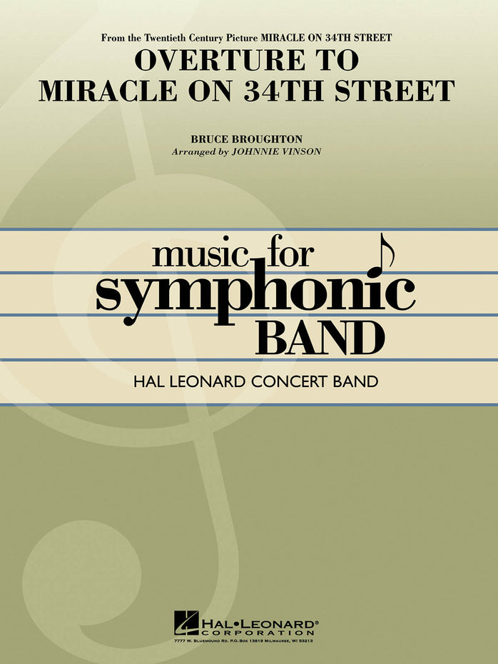 HL04002444 - Overture to Miracle on 34th Street: Hal Leonard Concert Band Default title