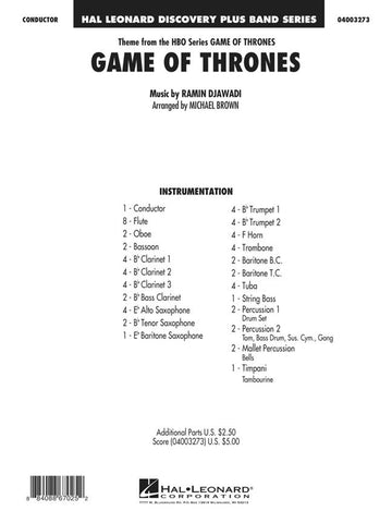 HL04003272 - Game of Thrones: Discovery Plus Concert Band Default title