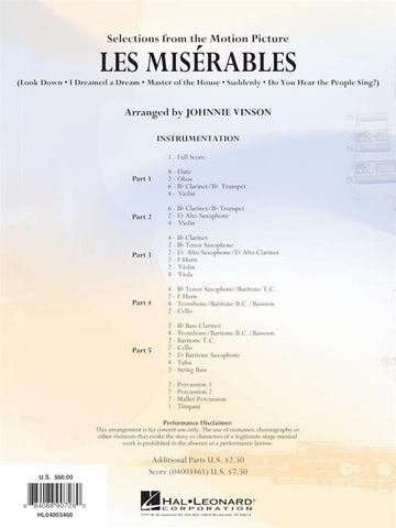 HL04003460 - Les Miserables (Selections From the Motion Picture): Flex-band Default title