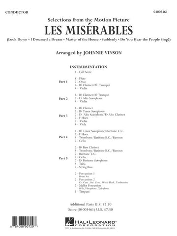 HL04003460 - Les Miserables (Selections From the Motion Picture): Flex-band Default title
