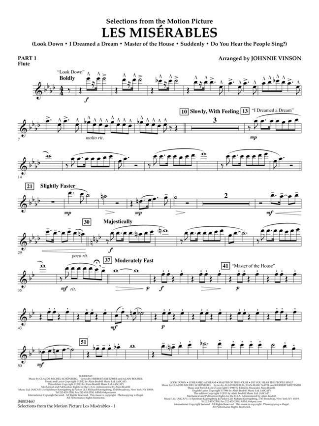 HL04003460 - Les Miserables (Selections From the Motion Picture): Flex-band Default title