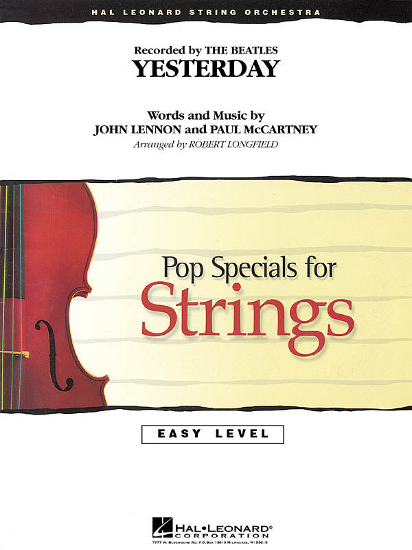 HL04490943 - Yesterday: Easy Pop Specials For Strings Default title