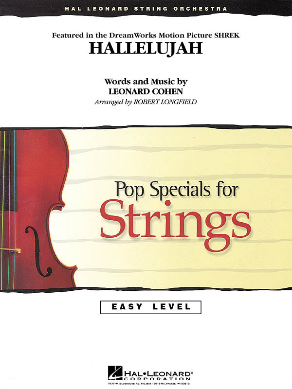 HL04491001 - Hallelujah: Pop Specials For Strings Default title