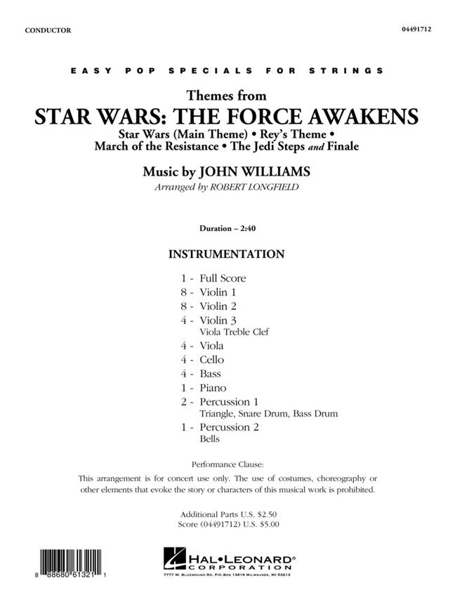HL04491711 - Themes from Star Wars: The Force Awakens: Pop Specials for Strings A1