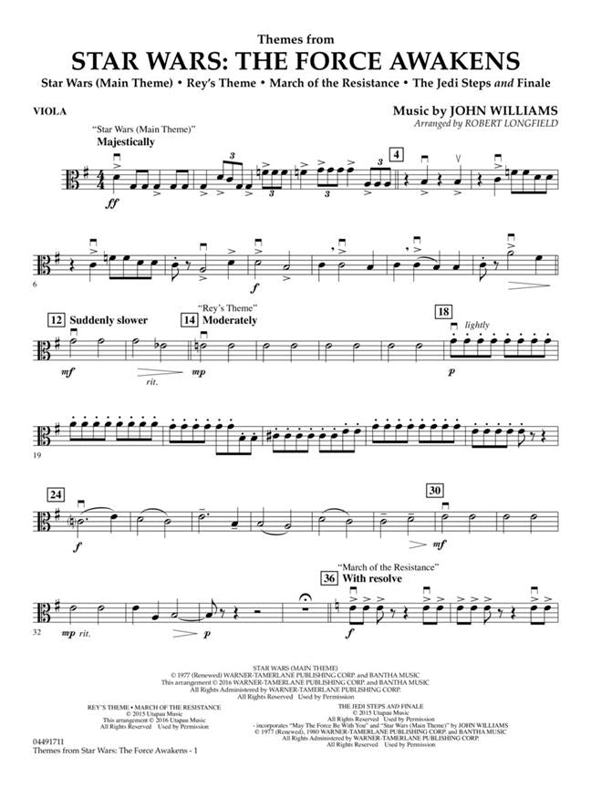 HL04491711 - Themes from Star Wars: The Force Awakens: Pop Specials for Strings A1