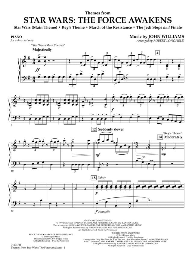 HL04491711 - Themes from Star Wars: The Force Awakens: Pop Specials for Strings A1
