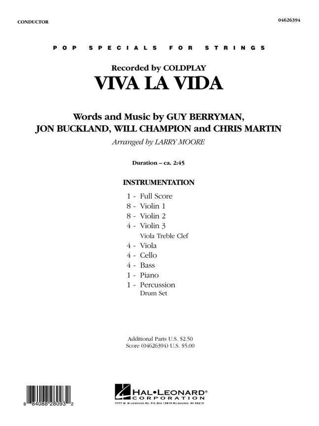 HL04626393 - Viva La Vida: Pop Specials for Strings Default title