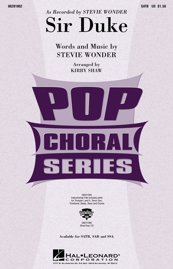 HL08201062 - Stevie Wonder: Sir Duke SATB Default title
