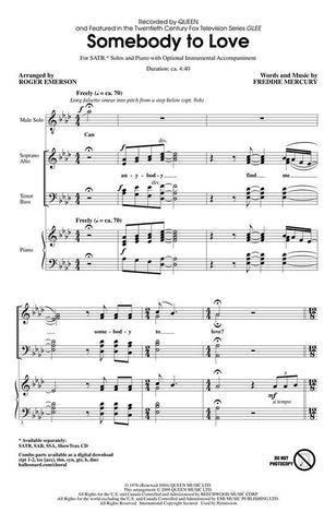 HL08202531 - Queen: Somebody to Love (Glee) - SATB Default title