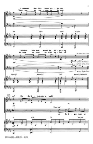 HL08225101 - I Dreamed A Dream (Les Miserables) (SATB) Default title