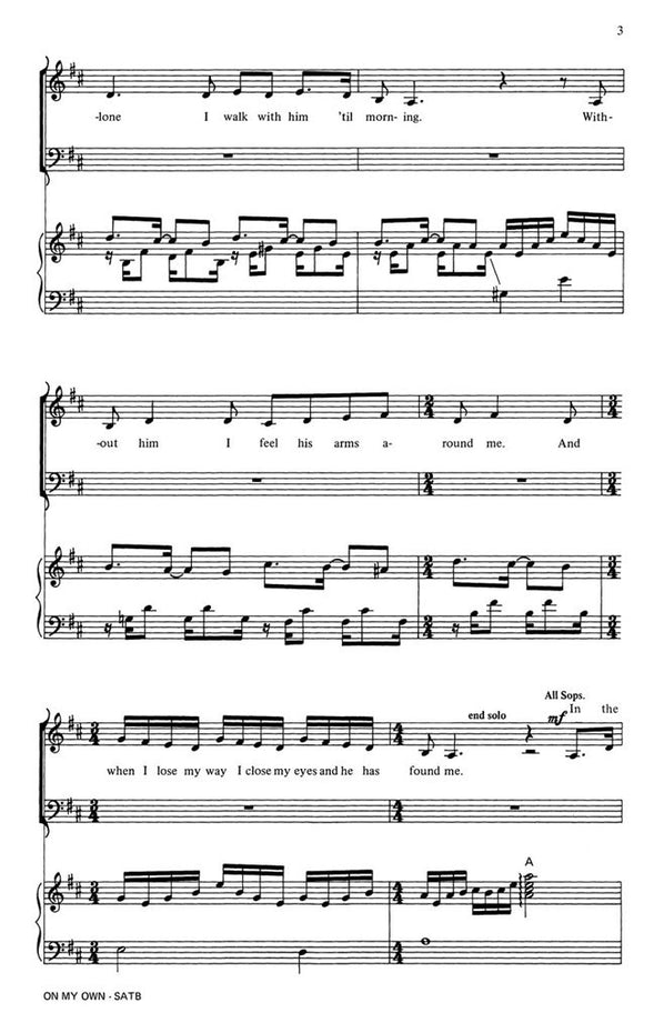 AM79997 - On My Own (Les Miserables) (SATB) Default title