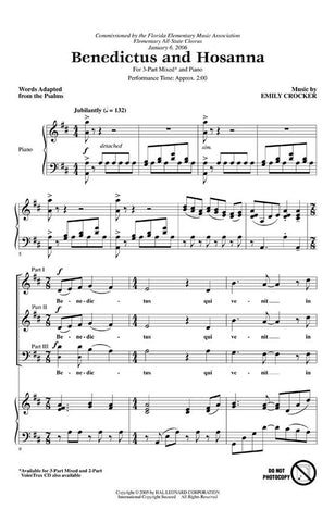 HL08551866 - Emily Crocker: Benedictus and Hosanna (3-Part) Default title