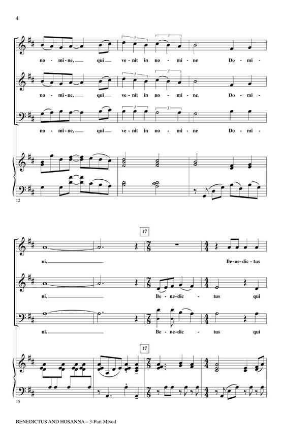 HL08551866 - Emily Crocker: Benedictus and Hosanna (3-Part) Default title
