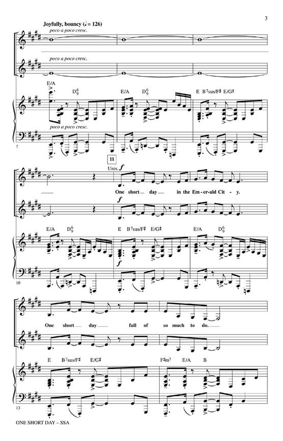 HL08621431 - Stephen Schwartz: One Short Day (Wicked) (SSA) Default title