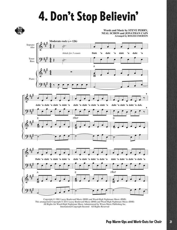 HL08753187 - Roger Emerson: Pop Warm-Ups & Work-Outs for Choir Default title