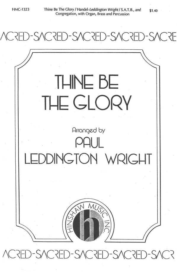 HMC1323 - Handel - Thine Be the Glory - SATB Default title
