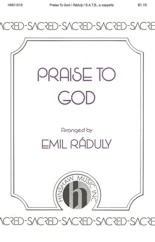 HMC1518 - Bortnianski - Praise to God - SATB Default title
