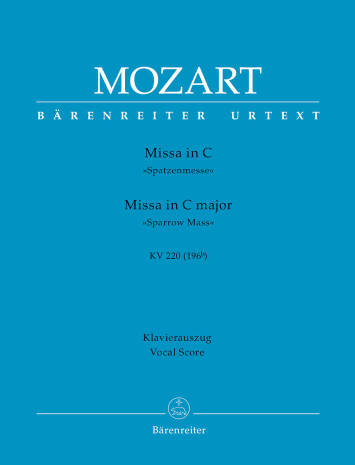 BA5343-90 - Mozart Missa in C major K. 220 (196b) 