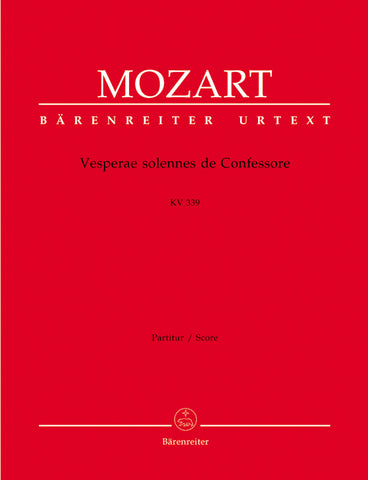 BA4894 - Mozart Vesperae Solennes De Confessore K339 (Urtext Full Score) Default title