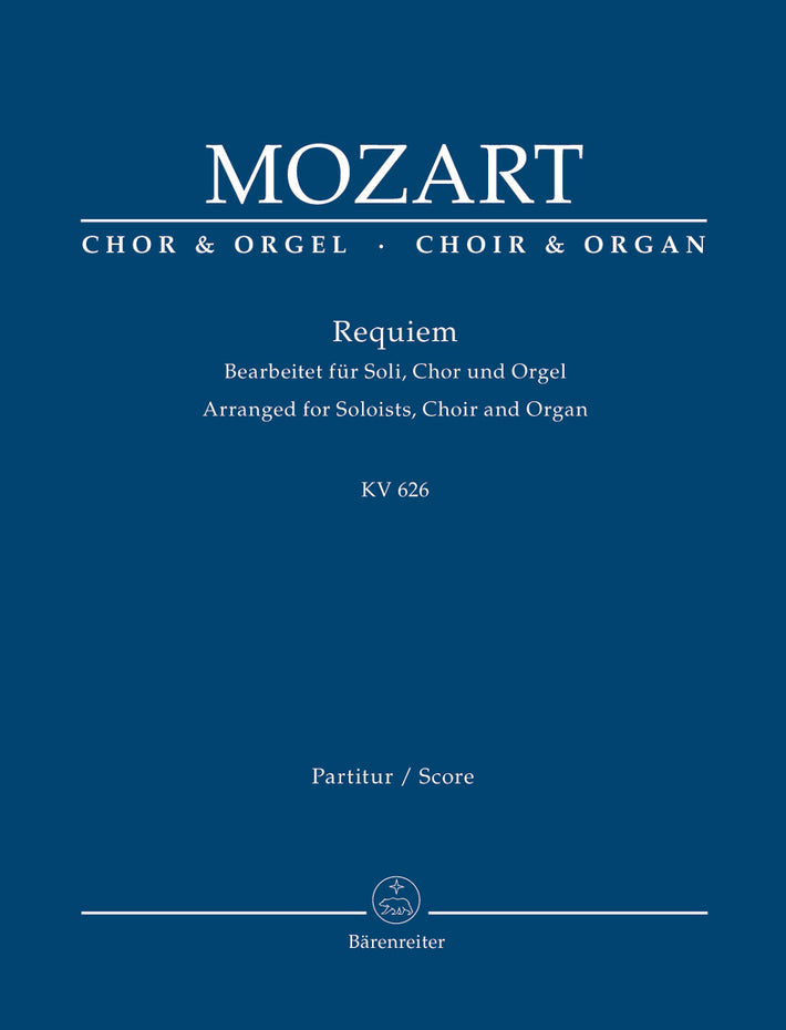 BA7518 - Mozart Requiem K626 Choir & Organ Vocal Score Default title