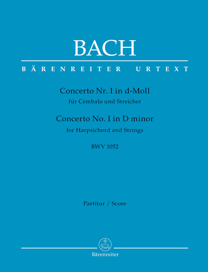 BA5224 - Concerto for Keyboard No.1 In D Minor (BWV 1052) Score Default title
