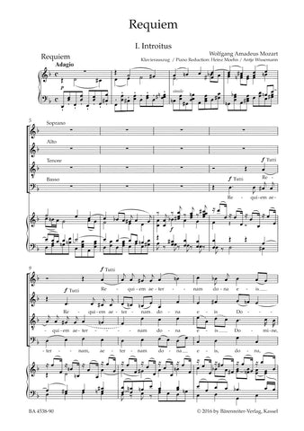 BA4538-90 - Mozart Requiem K626 Vocal Score Urtext Default title