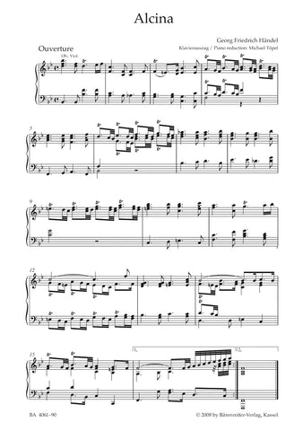 BA4061-90 - Handel Alcina (HWV 34) (Urtext/Vocal Score) Default title