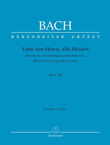 BA5135 - Motet No. 6 Lobet Den Herrn  BWV 230 (Vocal Score) Default title