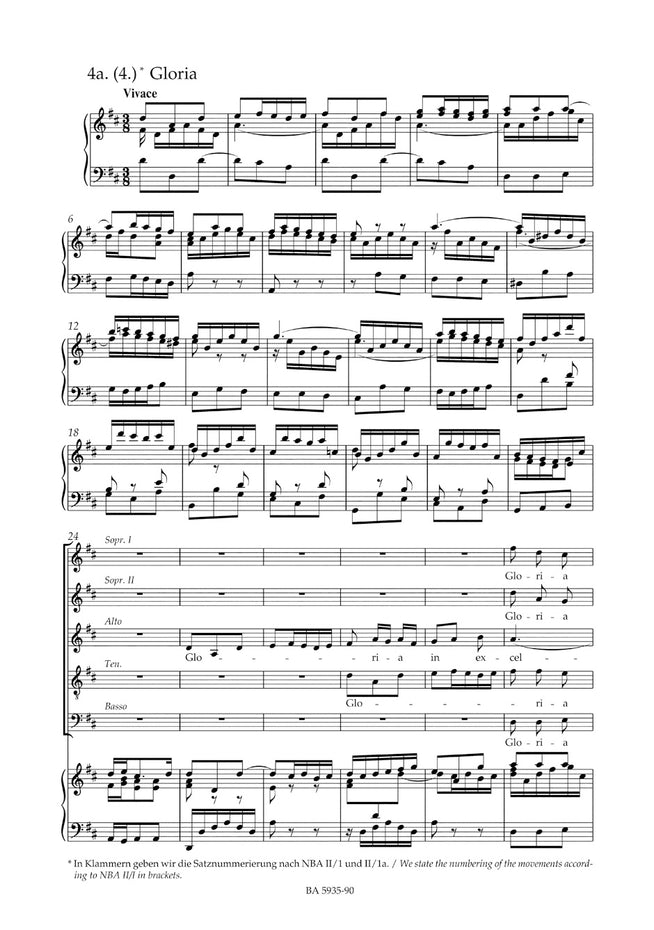 BA5935-90 - Bach Mass in B minor (BWV232) - vocal score Default title