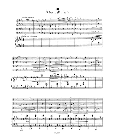BA9573 - Piano Quintet in A major op 81 - score and set of parts Default title