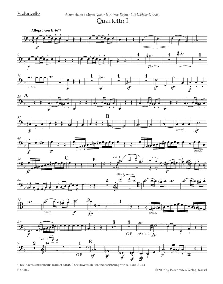BA9016 - String Quartets op. 18 Default title