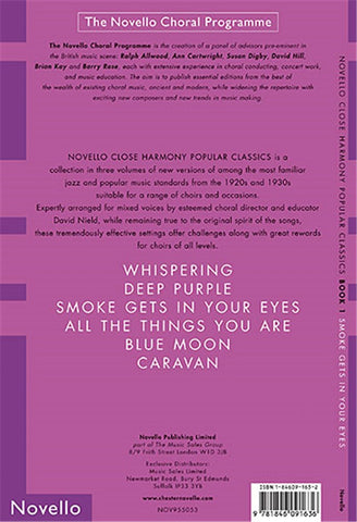 NOV955053 - Novello Close Harmony Book 1: Smoke Gets In Your Eyes Default title