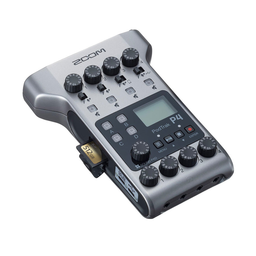 P4 - Zoom PodTrak P4 podcasting mixer and interface Default title