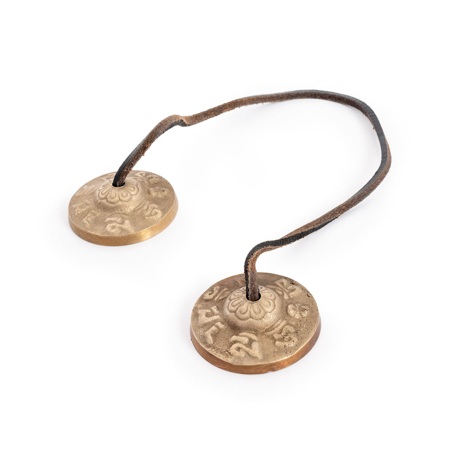 Percussion Plus Honestly Made Bronze embossed Tibetan bells - pair -  Chamberlain Music