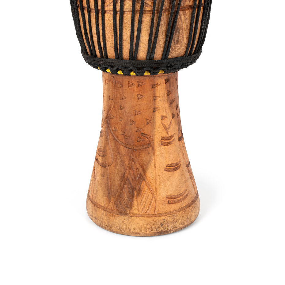 PP6643 - Percussion Plus Honestly Made Ghanaian djembe - rope tuned 7 inch (head)