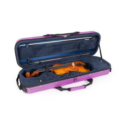 43VL44-610 - Tom & Will Classic 4/4 full size violin gig bag Deep purple