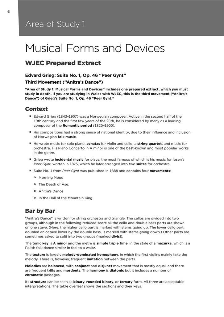 RHG440 - WJEC & EDUQAS GCSE MUSIC PREPARED EXTRACTS SUPPLEMENT A1