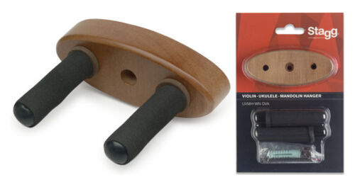 UVMH-WN-OVA - Stagg ukulele wall hanger - supplied with screws and fittings Default title